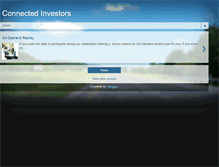 Tablet Screenshot of connecedinvestorsnext.blogspot.com