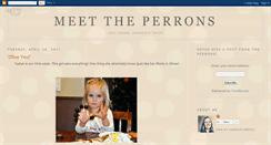 Desktop Screenshot of meettheperrons.blogspot.com