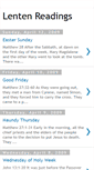 Mobile Screenshot of lentenreadings.blogspot.com
