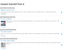 Tablet Screenshot of lessonslearnedfroma.blogspot.com