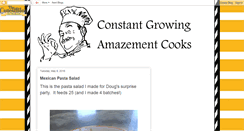 Desktop Screenshot of constantgrowingamazementcooks.blogspot.com