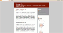 Desktop Screenshot of logosphilia.blogspot.com