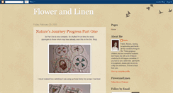 Desktop Screenshot of flowerandlinen.blogspot.com