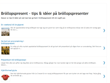 Tablet Screenshot of brollopspresent.blogspot.com