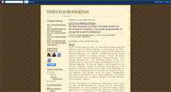 Desktop Screenshot of insultosmodernos.blogspot.com