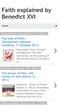 Mobile Screenshot of faithbenedictxvi.blogspot.com