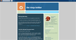 Desktop Screenshot of ninjaknitter.blogspot.com