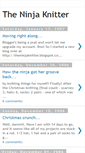 Mobile Screenshot of ninjaknitter.blogspot.com