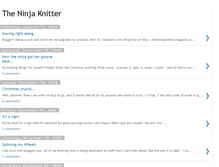 Tablet Screenshot of ninjaknitter.blogspot.com