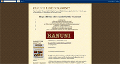 Desktop Screenshot of kanuniilekedukagjinit.blogspot.com