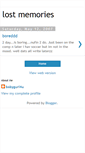 Mobile Screenshot of lost-memories.blogspot.com