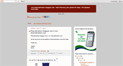 Desktop Screenshot of pharmafreshers.blogspot.com