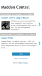Mobile Screenshot of maddencentral.blogspot.com