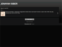 Tablet Screenshot of jenayahsiber.blogspot.com