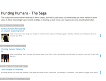 Tablet Screenshot of huntinghumanssaga.blogspot.com