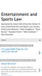 Mobile Screenshot of entertainmentsportslaw.blogspot.com