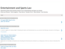 Tablet Screenshot of entertainmentsportslaw.blogspot.com