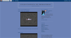 Desktop Screenshot of coleccionistadeprimaveras.blogspot.com