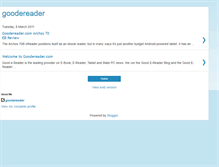 Tablet Screenshot of goodereader-goodereader.blogspot.com