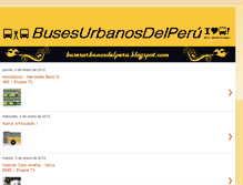 Tablet Screenshot of busesurbanosdelperu.blogspot.com