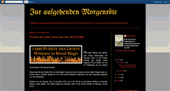 Desktop Screenshot of goldenedaemmerung.blogspot.com