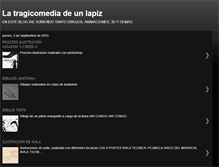 Tablet Screenshot of latragicomediadeunlapiz.blogspot.com