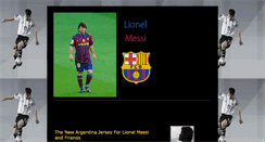 Desktop Screenshot of lionelmessifan.blogspot.com