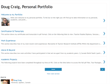 Tablet Screenshot of doug-craig-portfolio.blogspot.com