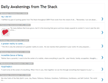 Tablet Screenshot of dailyawakeningsfromtheshack.blogspot.com