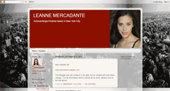 Desktop Screenshot of leannemercadante.blogspot.com