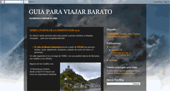 Desktop Screenshot of guiaviajarbarato.blogspot.com