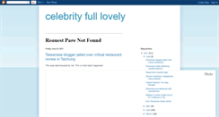 Desktop Screenshot of celebrityfulllovely.blogspot.com