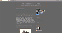 Desktop Screenshot of amplifiedelegance.blogspot.com