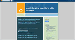 Desktop Screenshot of oopupdatedquestions.blogspot.com