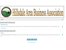 Tablet Screenshot of hillsdalemerchants.blogspot.com