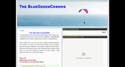 Desktop Screenshot of bluegreencosmos.blogspot.com