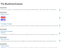 Tablet Screenshot of bluegreencosmos.blogspot.com
