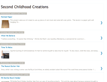 Tablet Screenshot of 2ndchildhoodcreations.blogspot.com