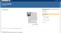 Desktop Screenshot of no-tan-obvio.blogspot.com