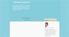 Desktop Screenshot of desdemypecera.blogspot.com