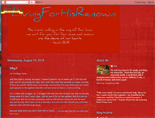 Tablet Screenshot of livingforhisrenown.blogspot.com