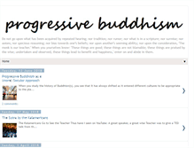 Tablet Screenshot of progressivebuddhism.blogspot.com