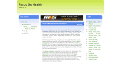 Desktop Screenshot of health-focus.blogspot.com