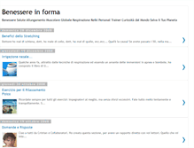 Tablet Screenshot of benessereinforma.blogspot.com