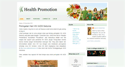 Desktop Screenshot of healthpromotionbyriza.blogspot.com