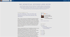 Desktop Screenshot of myspiritualstudies.blogspot.com