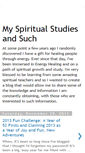 Mobile Screenshot of myspiritualstudies.blogspot.com