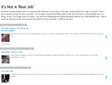 Tablet Screenshot of itsnotarealjob.blogspot.com