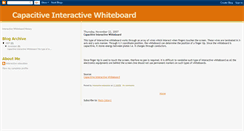 Desktop Screenshot of capacitive-whiteboard.blogspot.com