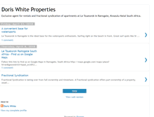 Tablet Screenshot of doriswhiteproperties.blogspot.com